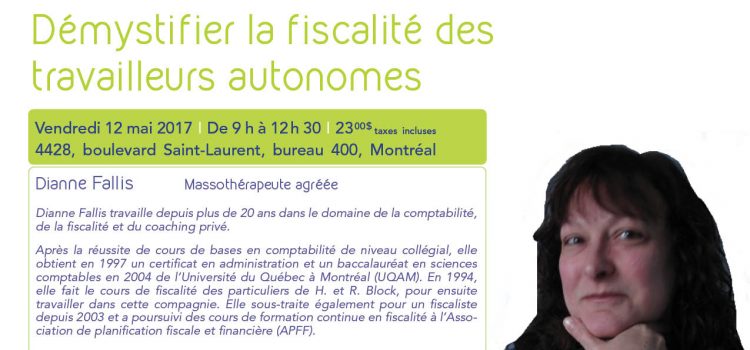 Atelier FQM | Démystifier la fiscalité des travailleurs autonomes
